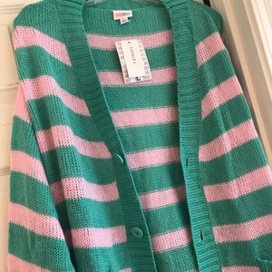 LulaRoe NWT Large Cardigan Sweater Lucille